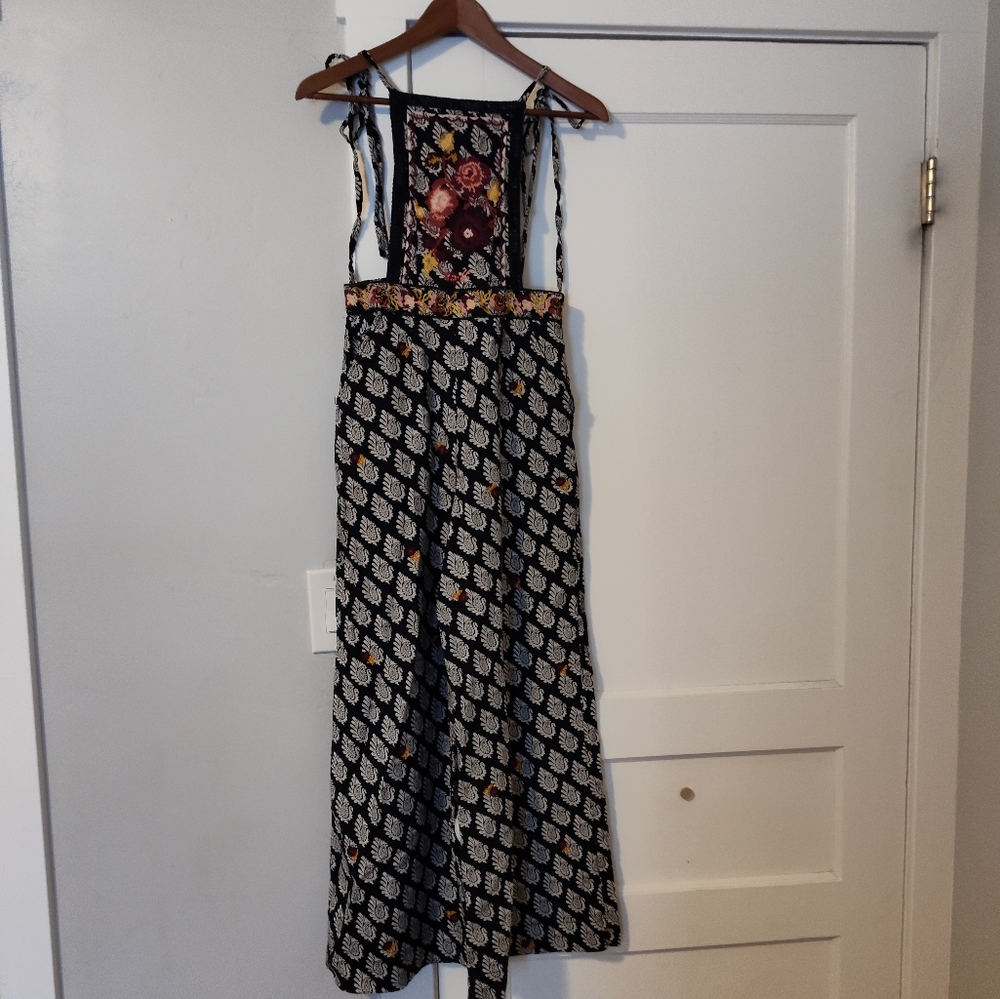 Anthropologie Embroidered Wide Leg Jumpsuit - Picture 5 of 16